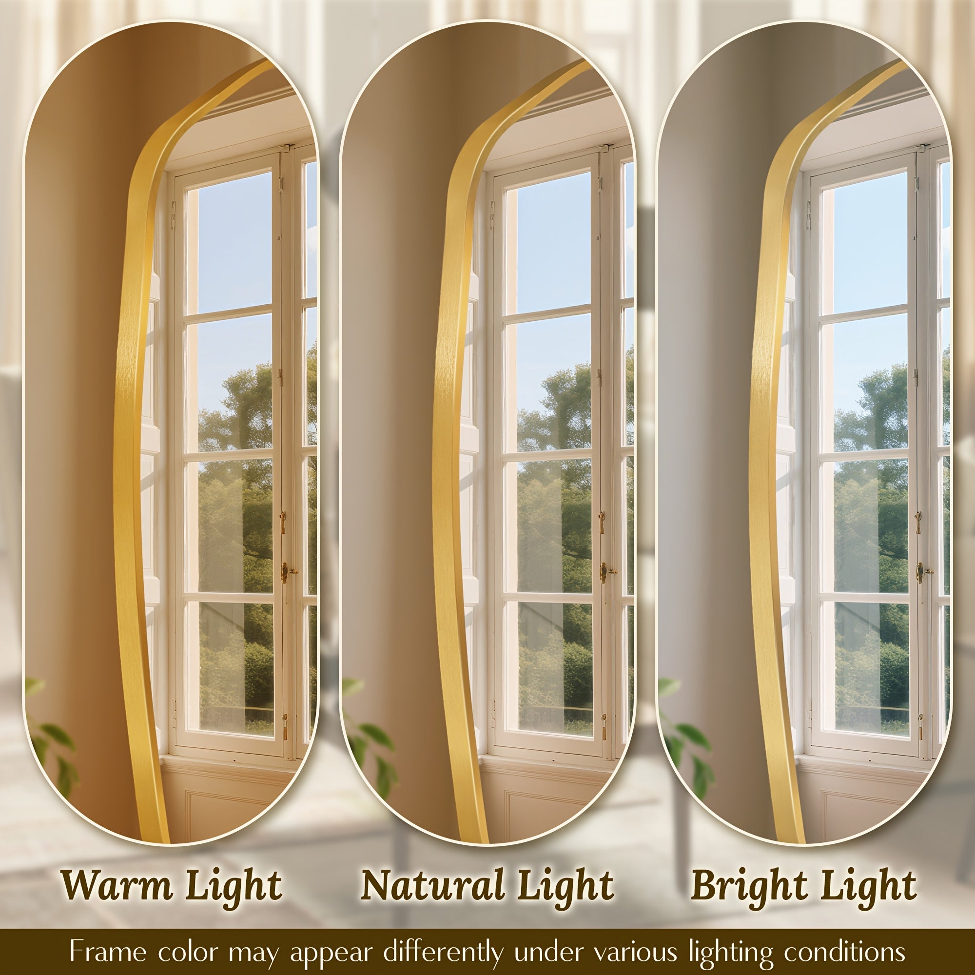 Irregular Beta Metal Wall Mounted Makeup Mirror, Modern Vanity Mirror for Bathroom Bedroom