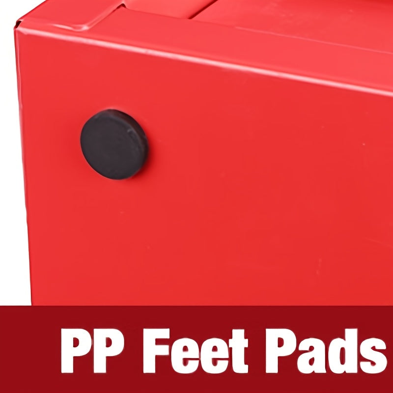 WORKPRO Metal Mini Tool Box, Top Tool Chest Containing Two Drawers with Ball Bearing Slides, PVC Drawer Liners And PP Feet Pads, Durable Cold Rolled Steel Small Toolbox for Multi-Purpose Storage